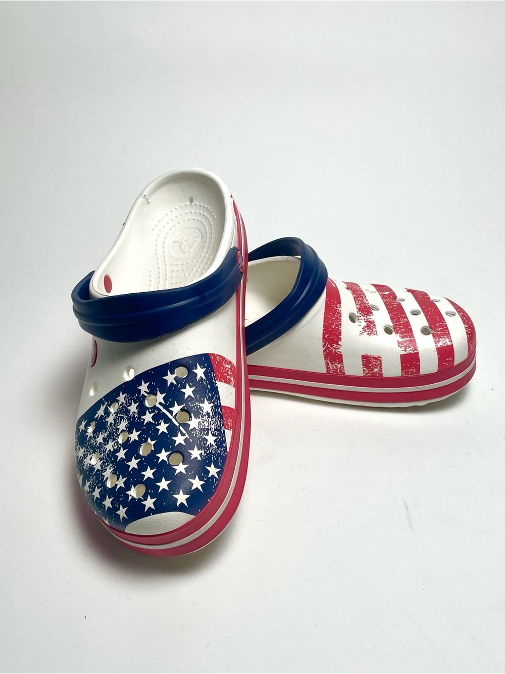 Crocs Classic American Flag Clogs Patriotic Stars and Stripes 8M/10W